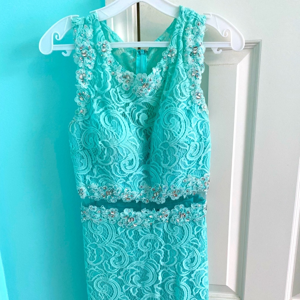 Short Turquoise Dress